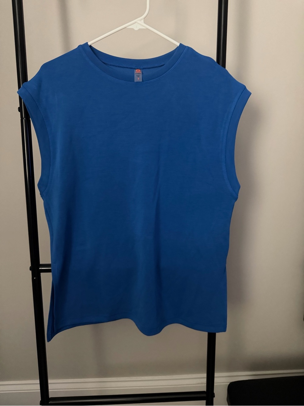Mono B Cobalt Blue Sleeveless Relaxed Fit Top Size S